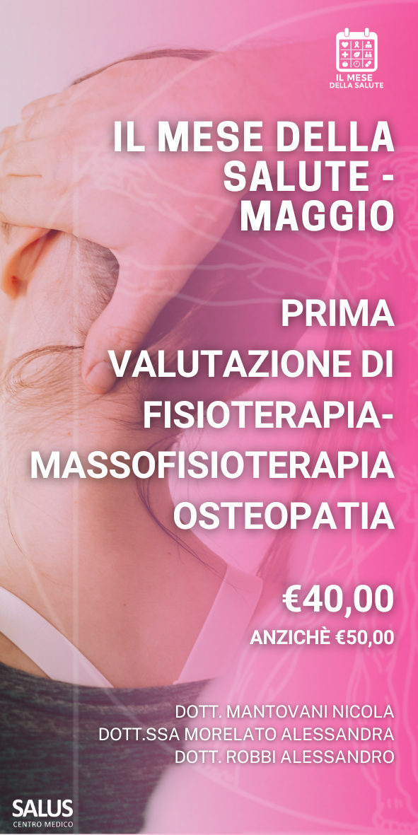 Promozione Maggio - Valutazione Fisioterapica