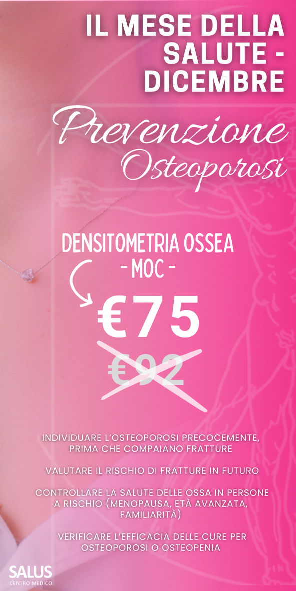 PREVENZIONE DICEMBRE: Densitometria Ossea