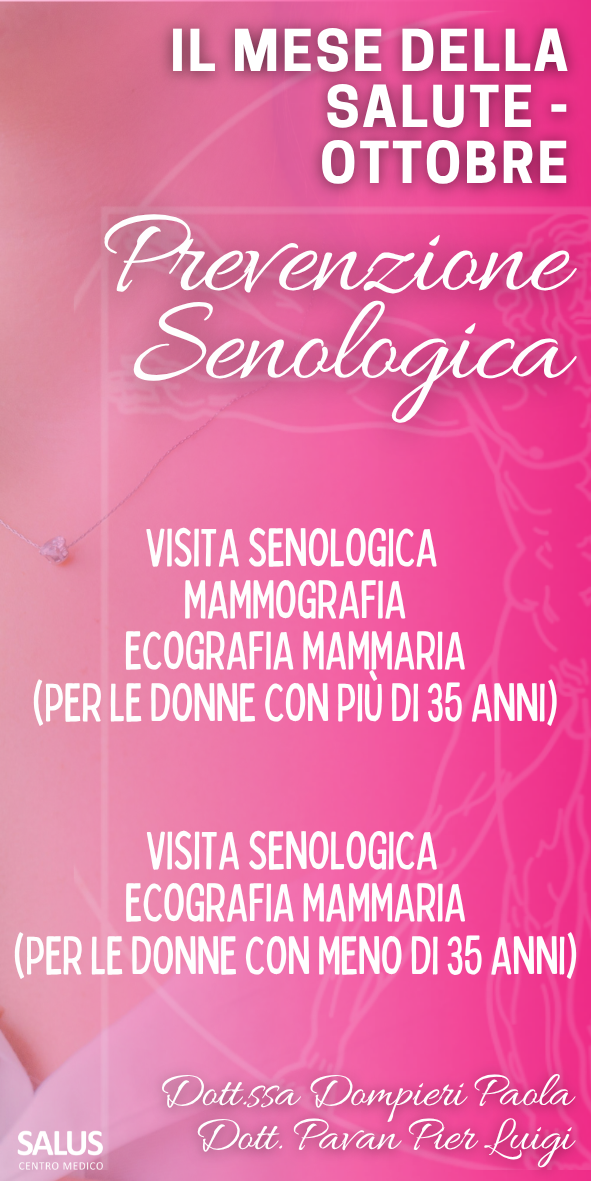 Promozione Ottobre: prevenzione SENOLOGICA